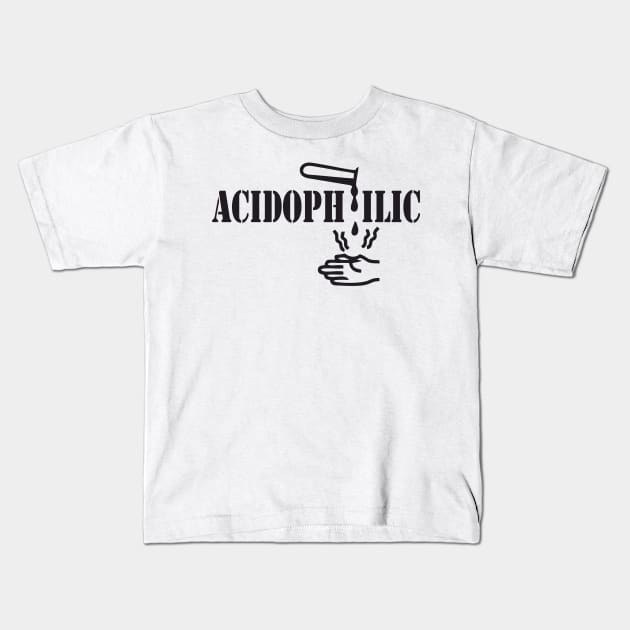 Acidophilic Kids T-Shirt by RosArt100